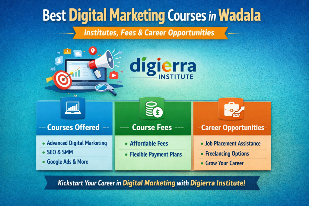 Best Digital Marketing Courses in Wadala: Institutes, Fees & Career Opportunities